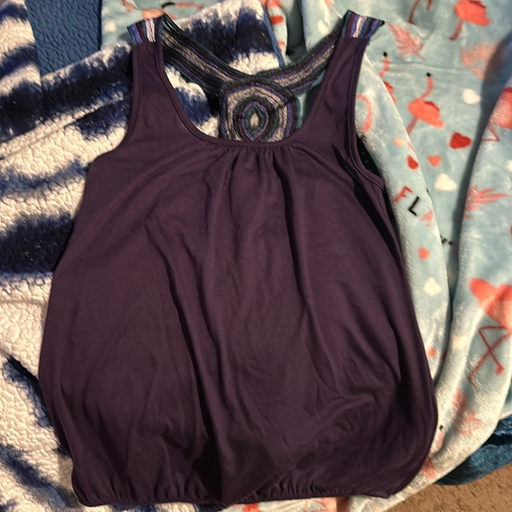 Kimchi & blue bubble hem cross-back tank